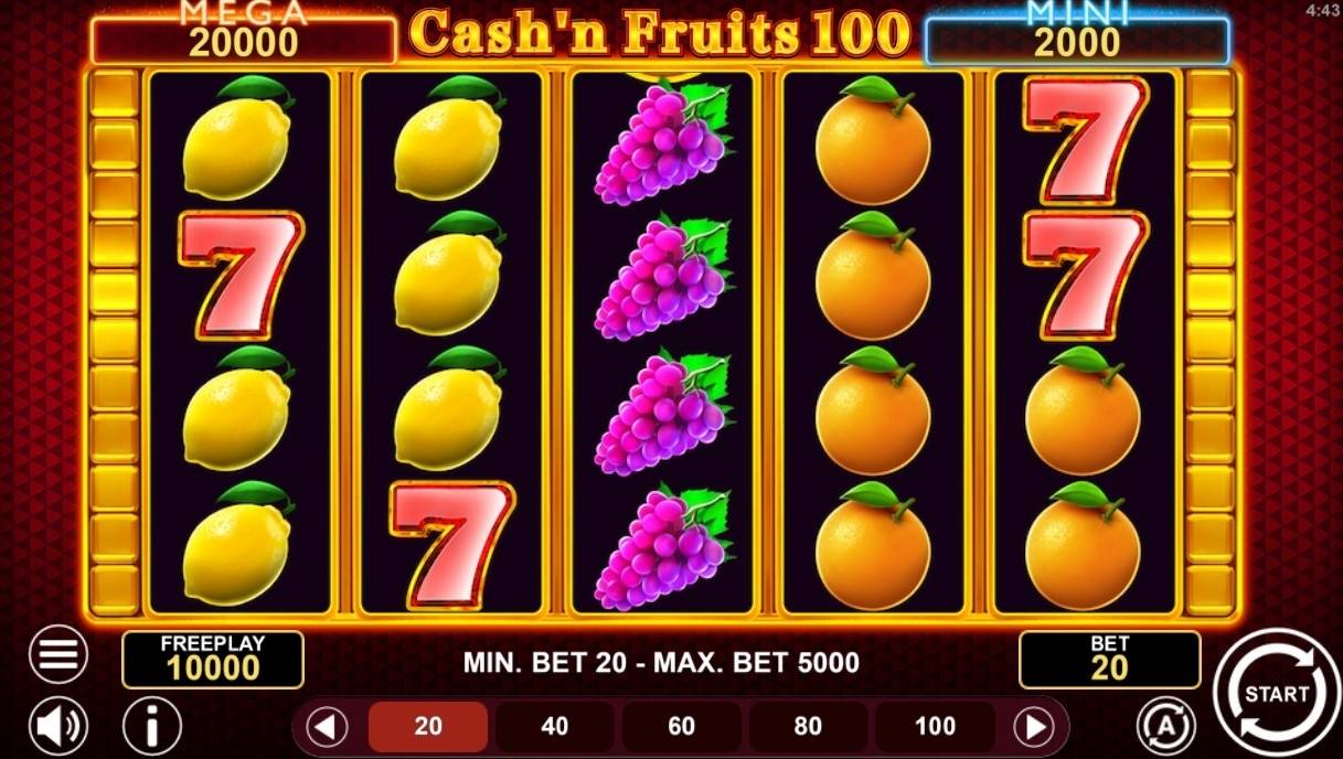 Cash'n Fruits 100 Hold & Win