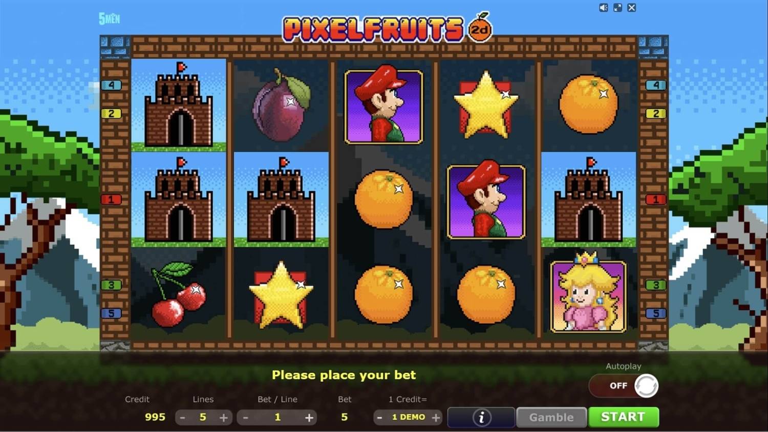 Pixel Fruits 2D