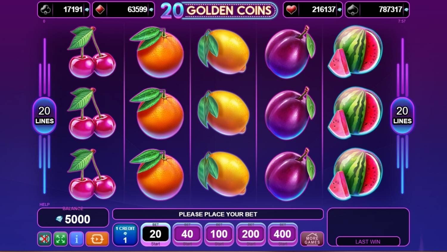 20 Golden Coins