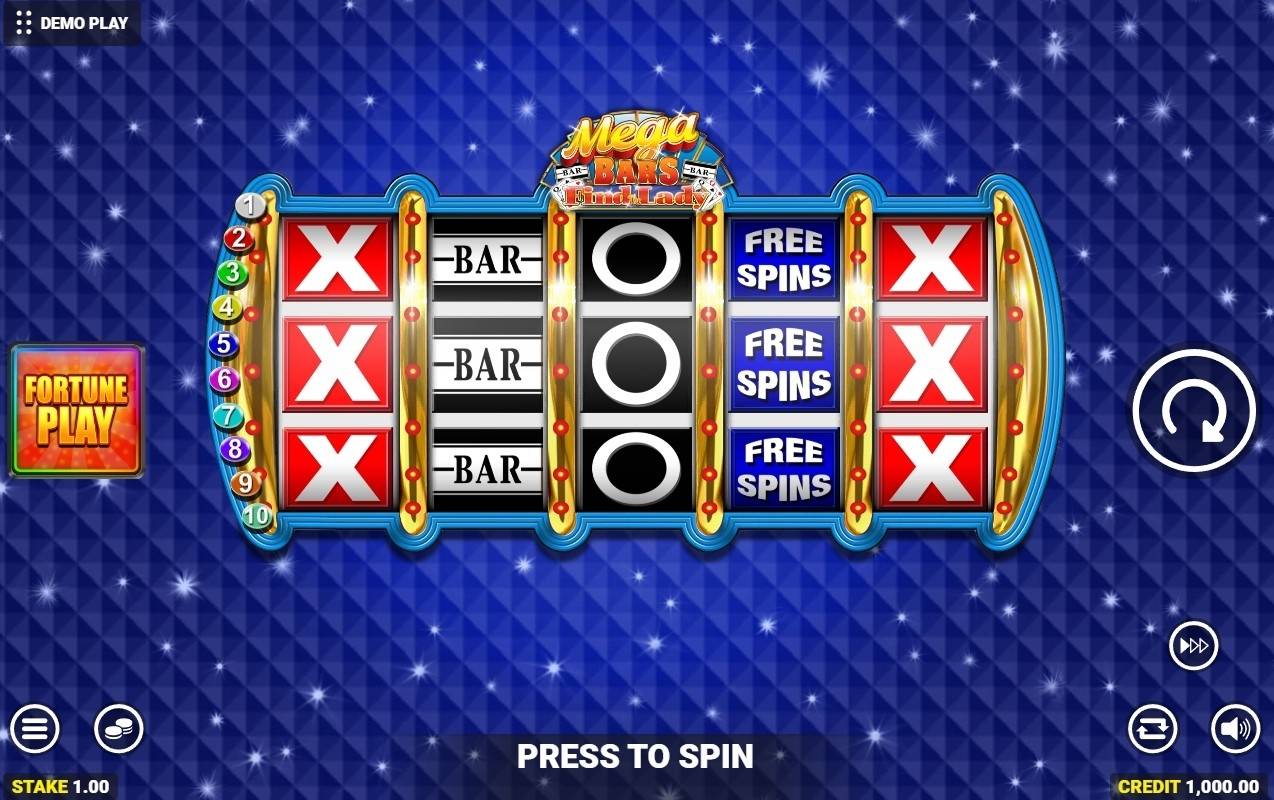 Mega Bars Find The Lady Fortune Play