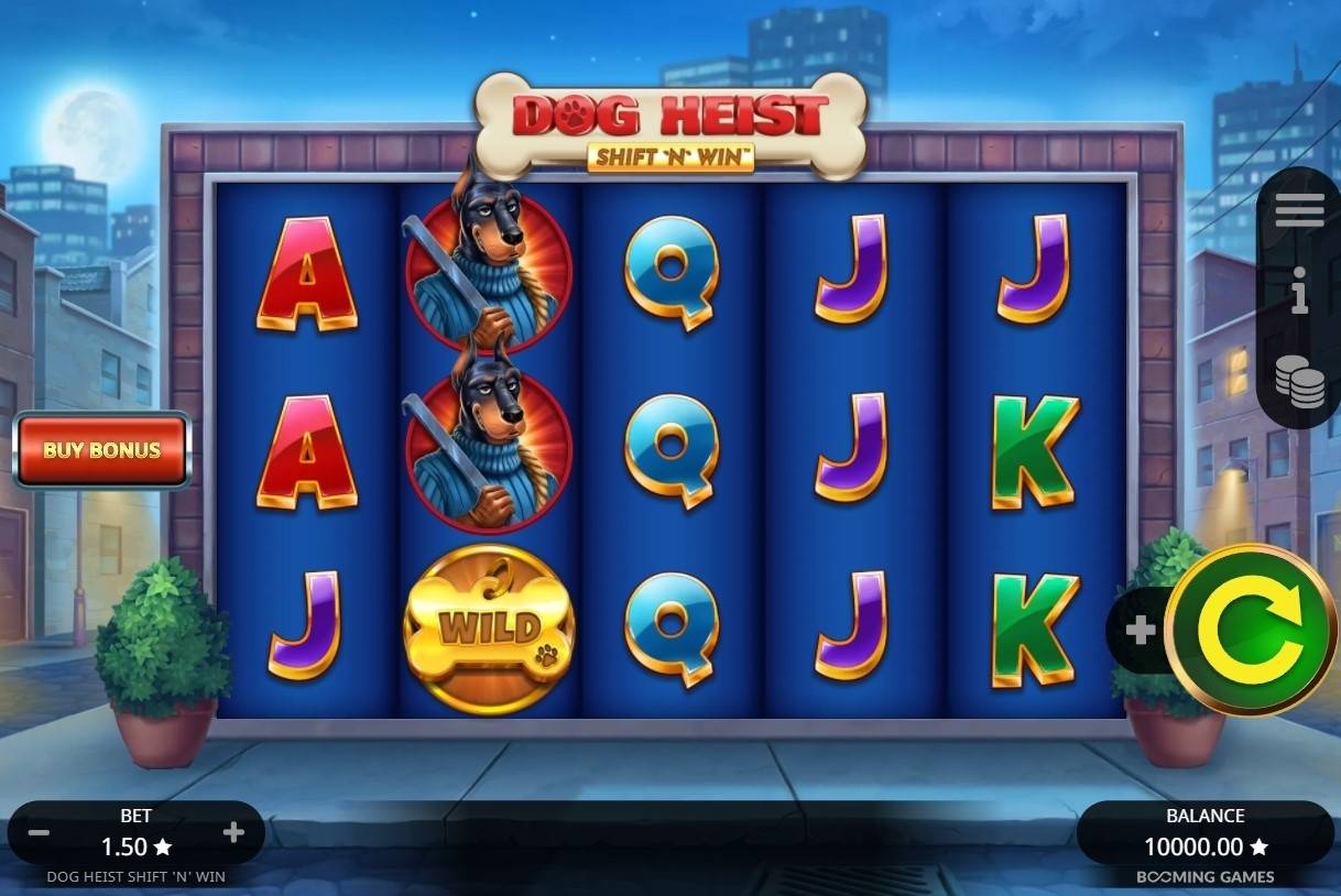 Dog Heist Shift 'N' Win