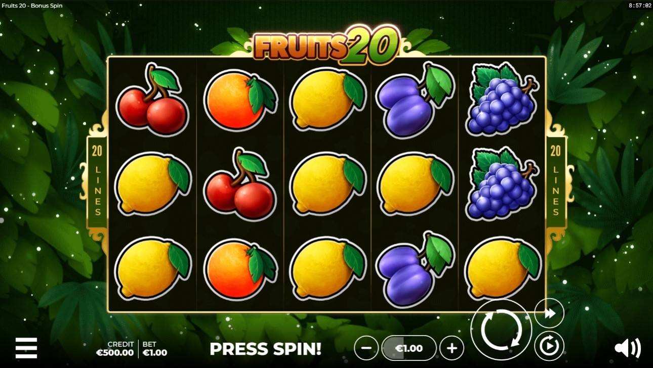 Fruits 20 Bonus Spin