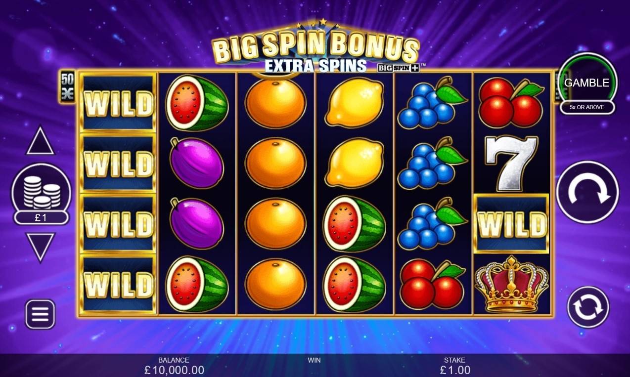 Big Spin Bonus Extra Spins