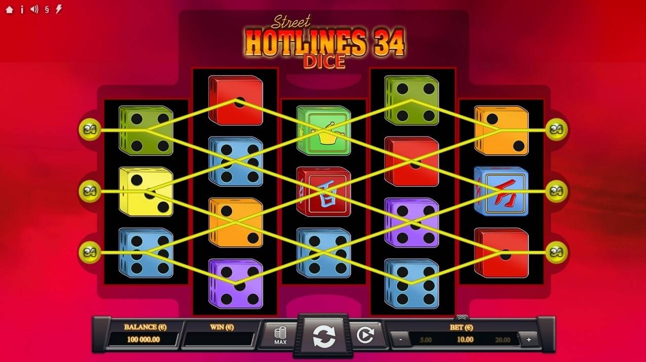 Hot Lines 34 Dice