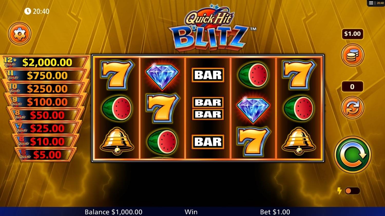 Quick Hit Blitz Gold