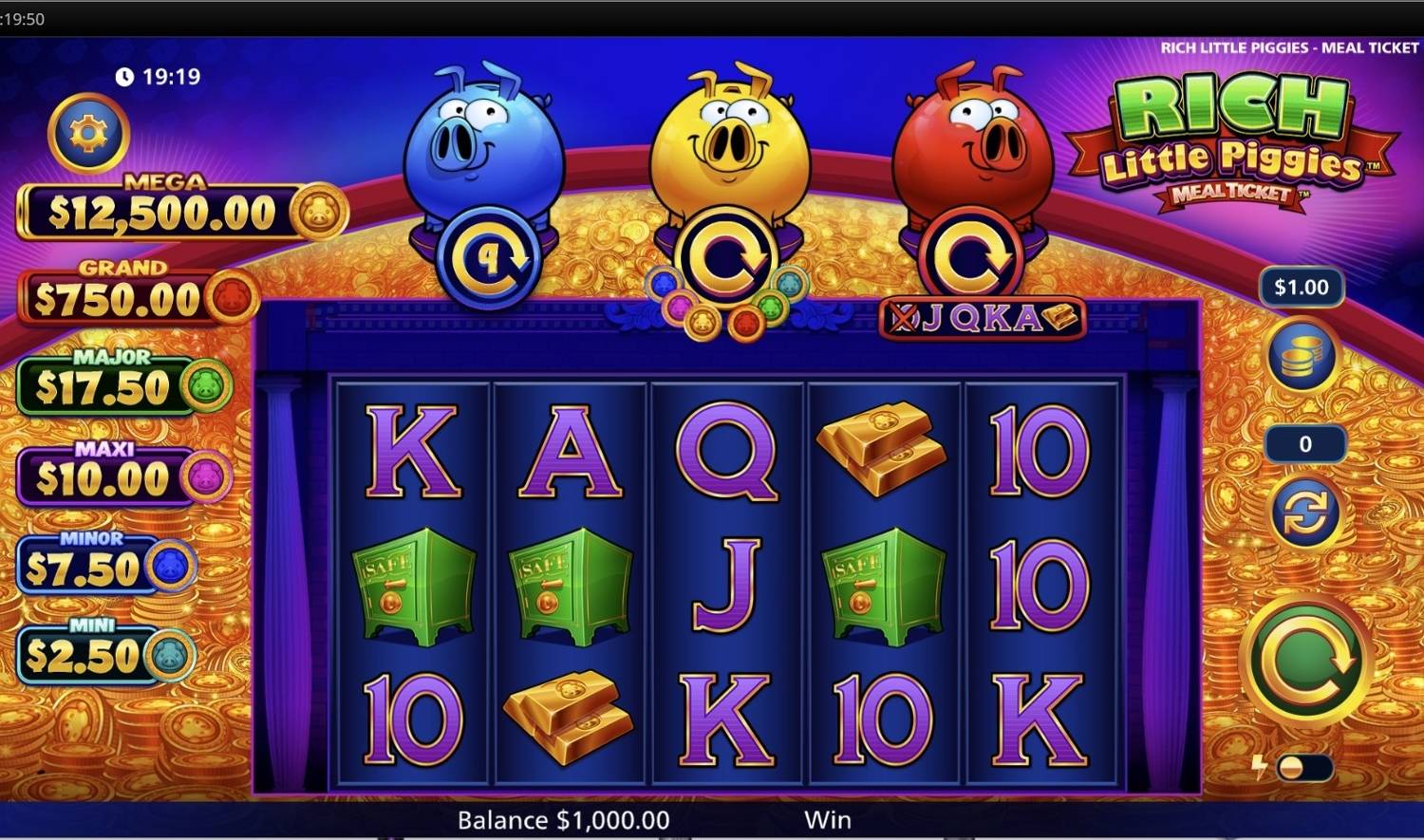 Rich Little Piggies Meal Ticket