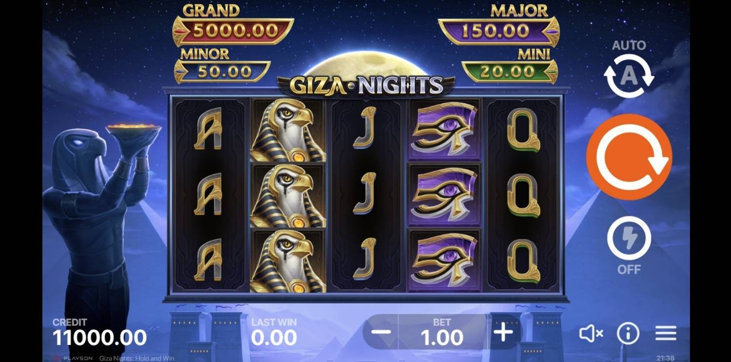 Giza Nights: Hold and Win