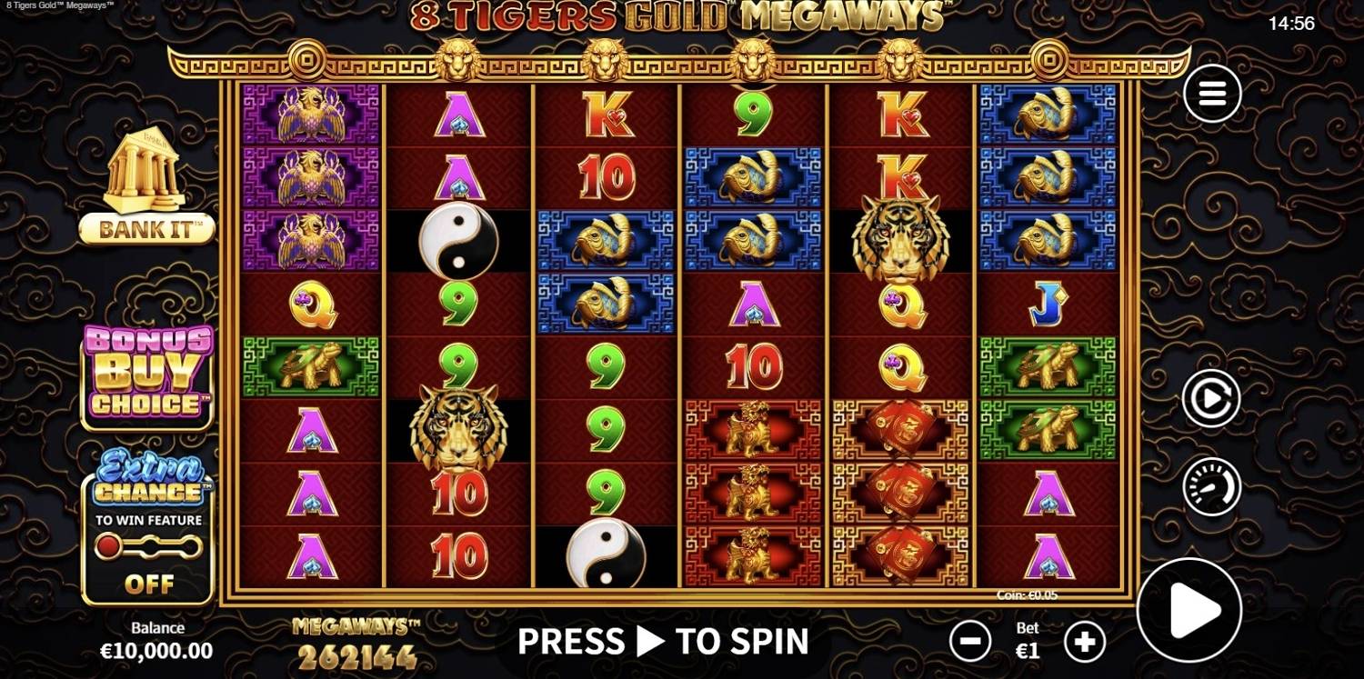 8 Tigers Gold Megaways