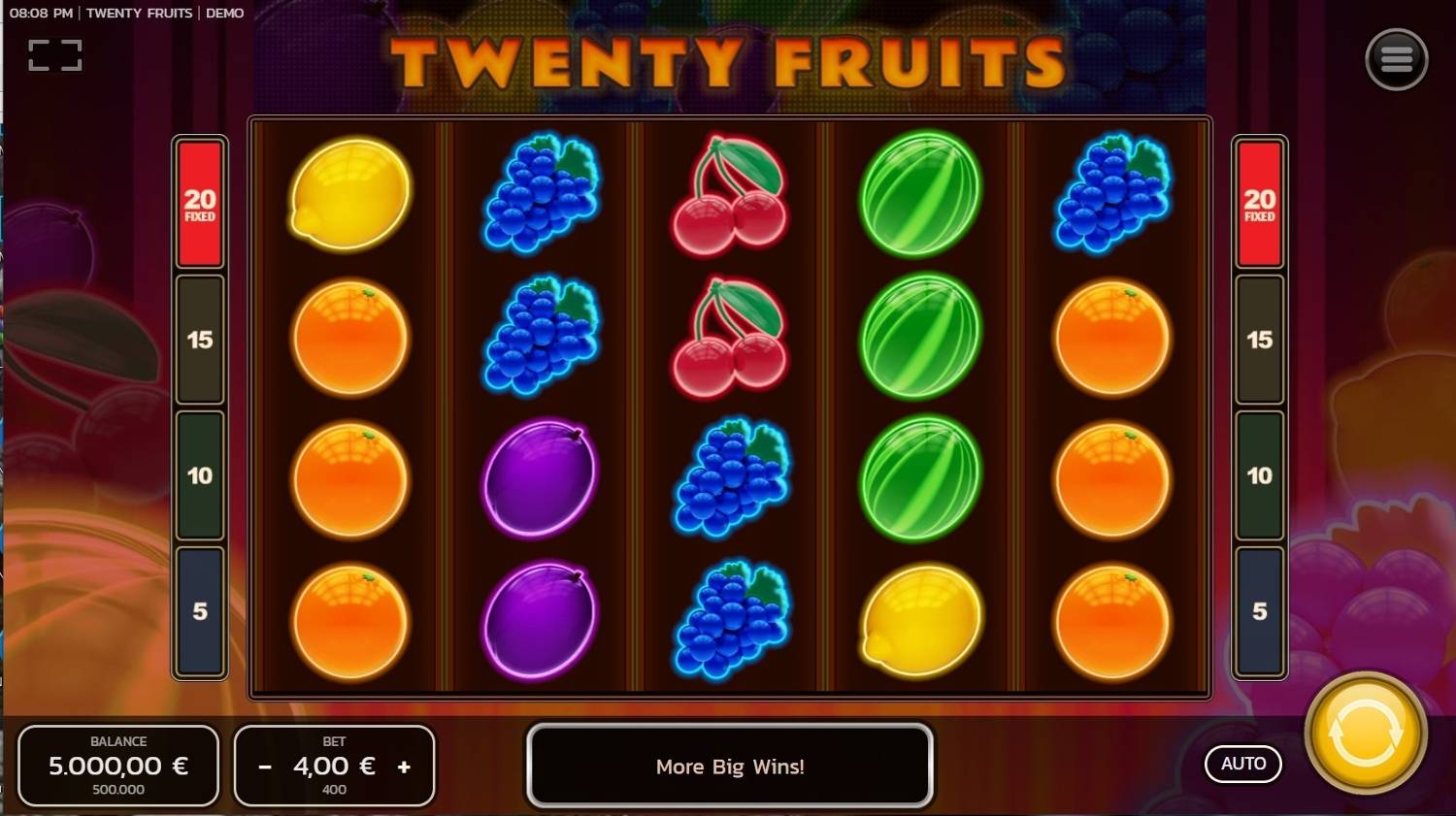 Twenty Fruits