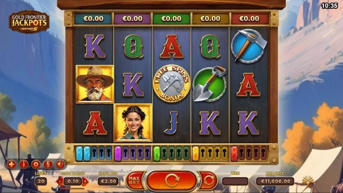 Gold Frontier Jackpots FastPot5