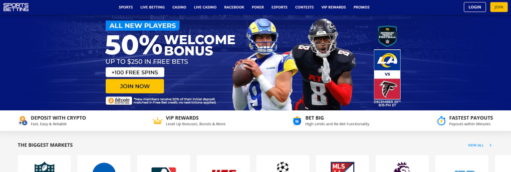 Sportsetting AG home page