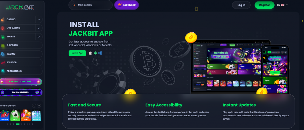 Bitcoin betting apps - Jackbit