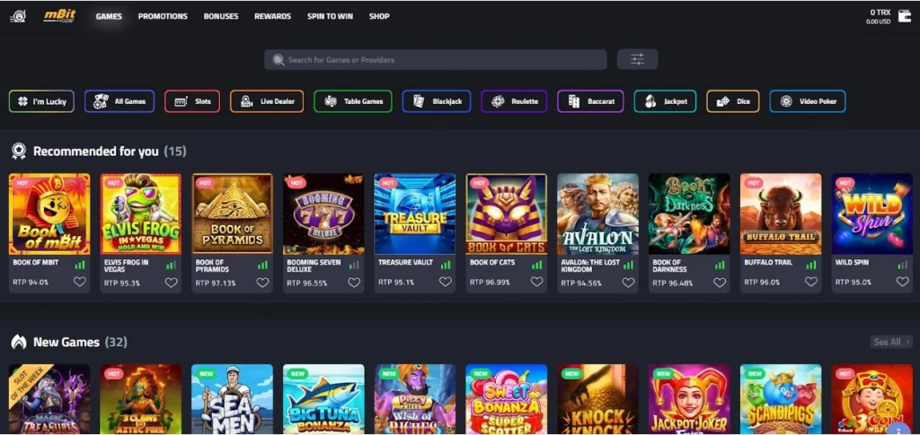 mBit crypto casino review